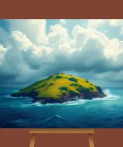 Island Paddock Gale Approaching paint by numbers