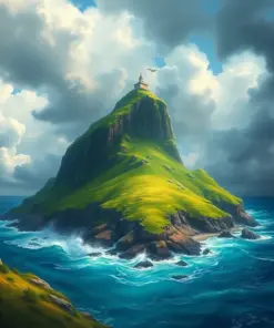 Island Paddock Gale Approaching paint by numbers