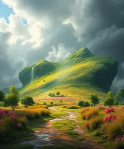 Island Paddock Gale Approaching paint by numbers