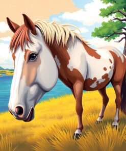 Pasture Horse Paint Numbers