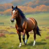 Island Pasture Horse Paint By Numbers