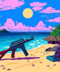Island Pulp Fiction Weapon Paint By Numbers