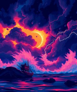 Island Storm Movie Poster Paint By Numbers