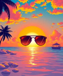 Sunglass Gleam Paint Numbers