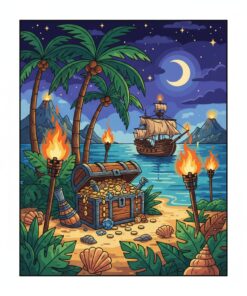 Island Torchlight Bounty Paint By Numbers