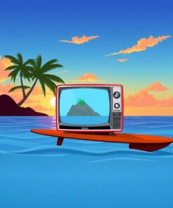 TV Longboard Paint Numbers