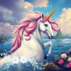 Island Unicorn Antique Realism Paint By Numbers