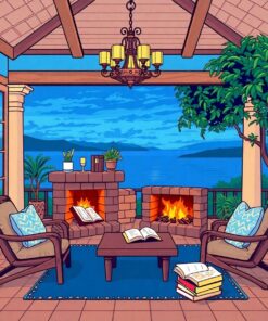 Reading Room Paint Numbers