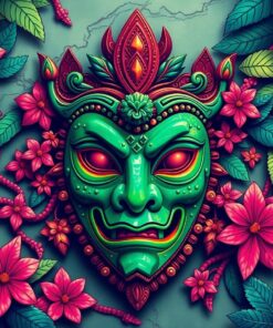 Jungle Map Paint Numbers