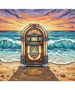 Jukebox On Realistic Sands Paint By Numbers