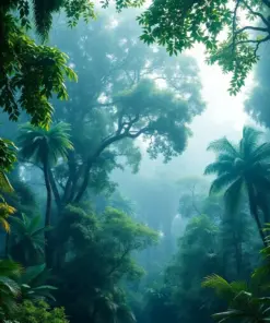 Jungle Canopies paint by numbers