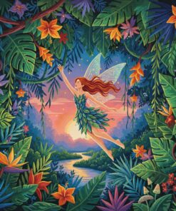 Jungle Canopy Fairy Escape Paint By Numbers