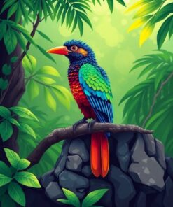 Rock Bird Paint Numbers