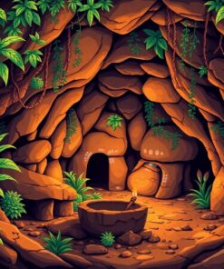 Jungle Cave Zapotec Relic Paint By Numbers