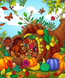 Cornucopia Harvest Paint Numbers