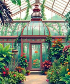 Realistic Glasshouse Paint Numbers