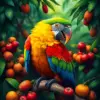Jungle Macaw Nut Harvest Paint By Numbers