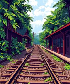 Iron Tracks Paint Numbers