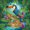 Jungle Toucan Brass Navigation Paint By Numbers