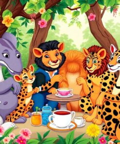 Tea Gathering Paint Numbers