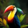 Keel Billed Toucan Portrait paint by numbers