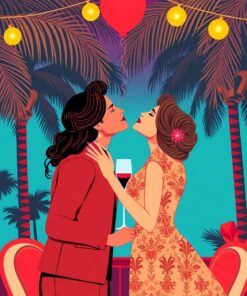 Vintage Palms Paint Numbers