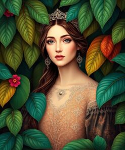 Tropical Leaves Paint Numbers