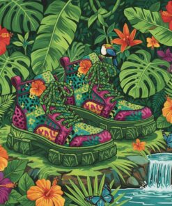 Laced Up Jungle Kicks Paint By Numbers