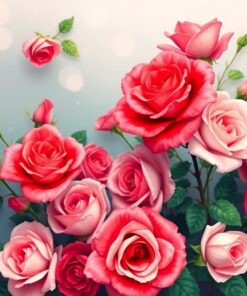 Vintage Roses Paint Numbers