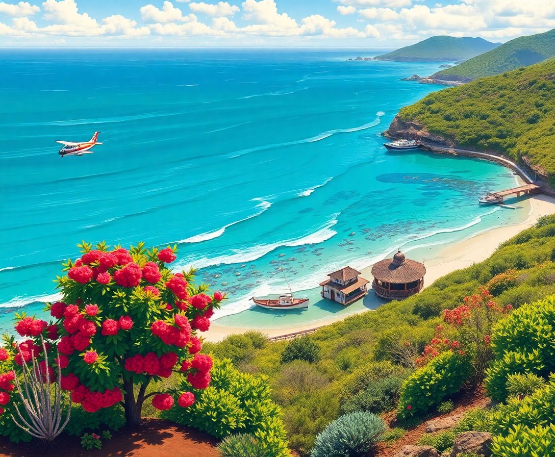 Landing At Emerald Bay Paint By Numbers - Hollywood Kit completed