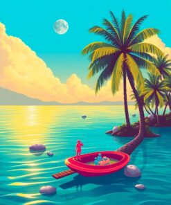 Tropical Lagoon Paint Numbers