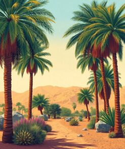 Vintage Palms Paint Numbers