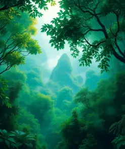 Leaving The Emerald Canopy paint by numbers