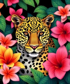 Tropical Blooms Paint Numbers