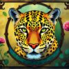Leopard Through Antique Glass Paint By Numbers