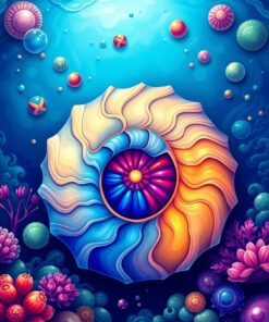 Nautilus Shell Paint Numbers