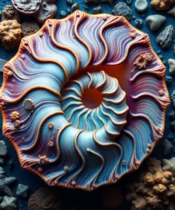 Lifelike Ocean Nautilus Shell Paint By Numbers