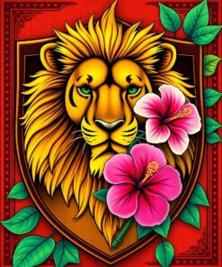 Hibiscus Shield Paint Numbers