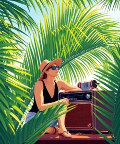 Palm Leaves Paint Numbers