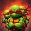 Little Ninja Turtles paint by numbers