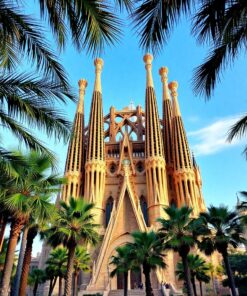 Through Palms Paint Numbers