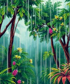 Rainforest Monsoon Paint Numbers