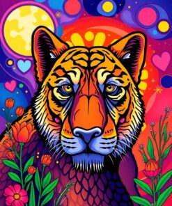 Vintage Palms Paint Numbers