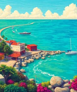 Lost Havana Shoreline Guide Paint By Numbers