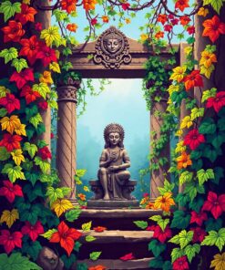 Among Vines Paint Numbers