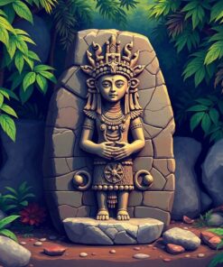 Goddess Stone Paint Numbers