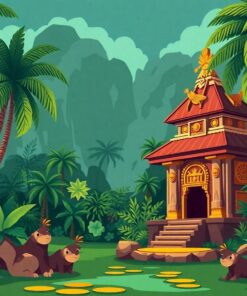 Jungle Temple Paint Numbers