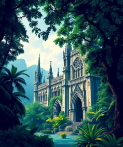 Jungle Basilica Paint Numbers