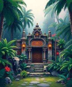 Elephant Shrine Paint Numbers