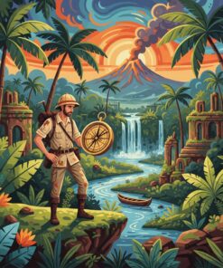 Lost Tropical Explorer Dial Paint By Numbers